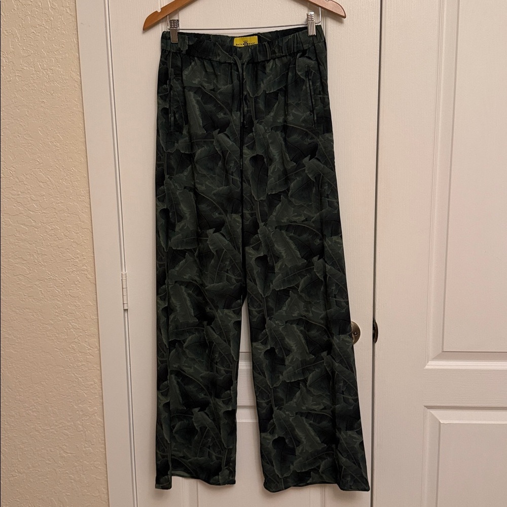Baja East palm print wide-leg pants - Picture 2 of 11